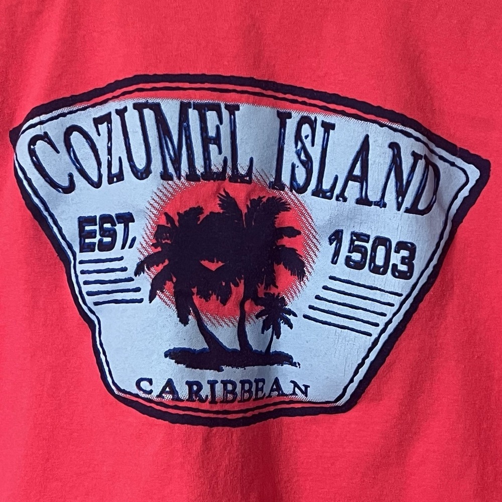 Cozumel Mexico Palm Trees Pink Short Sleeve T-Shirt Adult Size XL‎ - NWOT - Picture 5 of 5